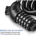 thumbnail image 4 of MEZOOM Bike Lock Cable, Bicycle Master Cable Lock with 5 Digit Combination Lightweight Bike Chain Lock 4-Feet, 4 of 6