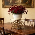 thumbnail image 6 of Wooden Plant Stand, Round Tabletop Plant Holder for Small Pots, Decorative Flower Pot Stand for Desk, Home, Office, Natural Wood Plant Decor, 6 of 8