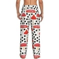 thumbnail image 3 of Picia Forest Mushrooms Mens Soft Woven Cotton Elastic Waistband Sleep Pajama Pant Lounge Sleep Pant With Pockets And Drawstring-Small, 3 of 9