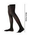 thumbnail image 3 of Guardurnaity Paquete de 4 calcetines hasta la rodilla para mujer de 32 cm JK antideslizante estilo preppy medias cálidas hasta el muslo para diario Medias Negro, 3 of 6