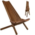 thumbnail image 1 of Silla de exterior CleverMade Tamarack plegable de madera de acacia, 1 of 8