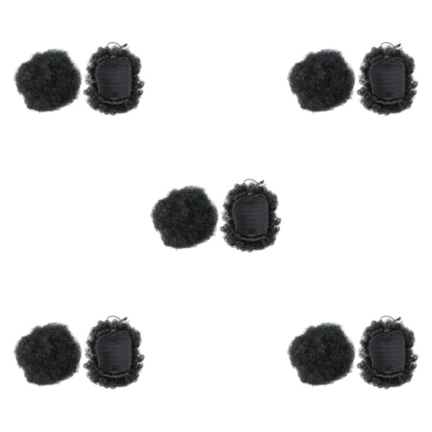 Soidarity Extensión de moño afro hermosa y manejable de fibra para cabello natural para mujeres a la moda Q9 1B Type2 NO2