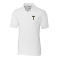 thumbnail image 2 of Men's Cutter & Buck White Georgia Tech Yellow Jackets Vault Advantage Tri-Blend Pique Big & Tall Polo, 2 of 3