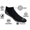 thumbnail image 2 of Dickies Men's Dri-Tech Moisture Control 6-Pack Low Cut Socks,, Black, Size 6.0, 2 of 2