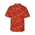 thumbnail image 3 of Daiia Tomatoes Hawaiian Shirt for Men Gentle Cotton Regular Short Sleeve Casual-Medium, 3 of 9