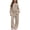 Khaki, variant on BXJX Girls Fall Outfit Sets Size 7, Outdoor Long Sleeve 2 PC Hoodies and Sweatpants Sets Purple