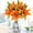 Orange, variant on Viworld Artificial Tiger Lily 5Pcs Latex Fake Flowers Real Touch Bouquet For Wedding Party Home Office Garden Hotel Decor (White)