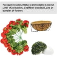 thumbnail image 5 of 2 Set Artificial Red Geraniums Flowers for Indoors and Outdoors,with Hanging Baskets,24 Bundles of Flowers for Porch Home Patio Balcony Yard Home Decor, 5 of 8