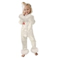 thumbnail image 3 of Byoo Big Girls Christmas Pajama Set Reindeer Print Button Down Long Sleeve Top Pants 2PC Pj's Xmas Soft Sleepwear, 3 of 5