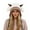 Beige, variant on Bainana Winter Hat For Women Color Block Stretchy Earflap Santa Hats With Deer Fashion Warm Women Outdoor Headwear Beige