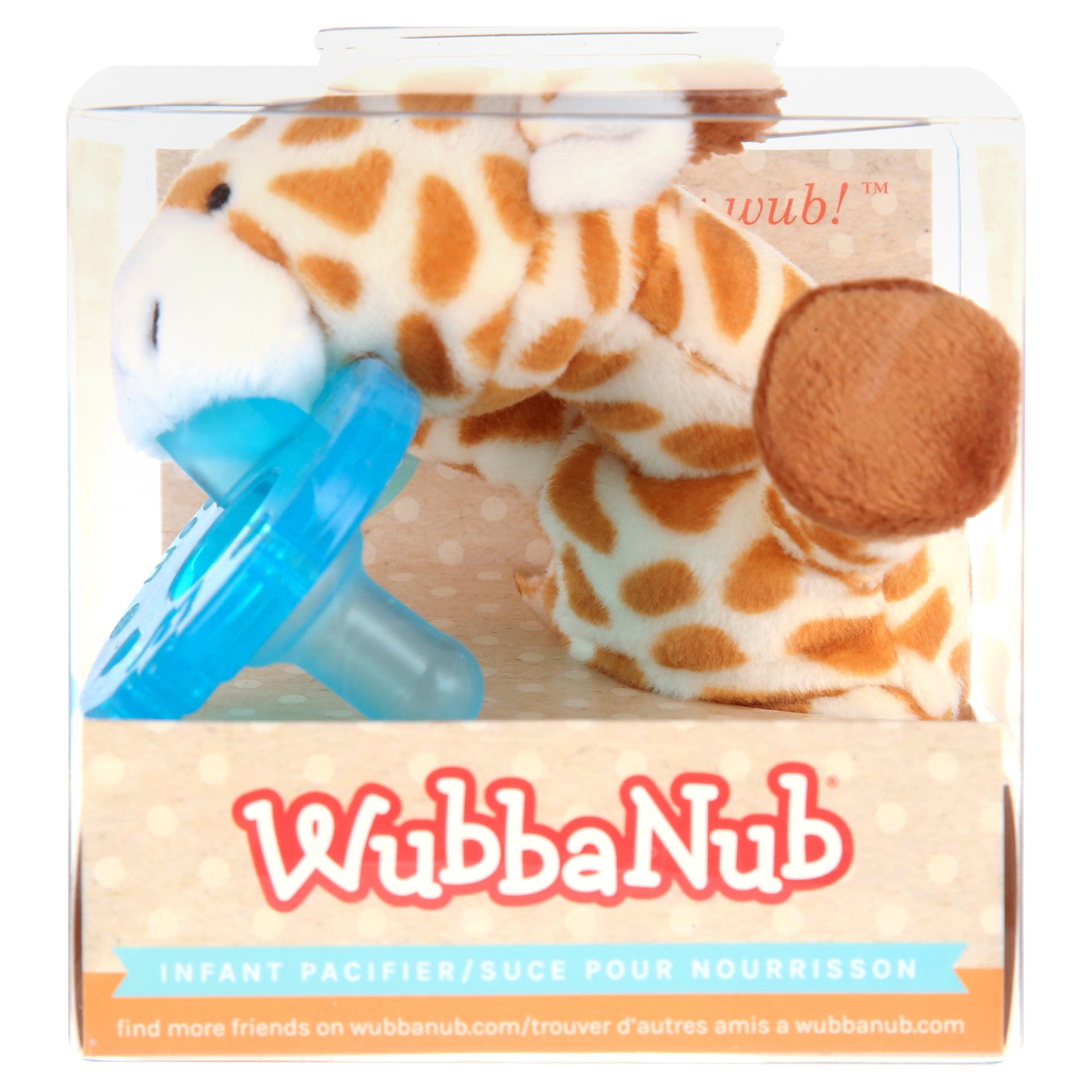 WubbaNub Giraffe Infant Plush Pacifier Holder