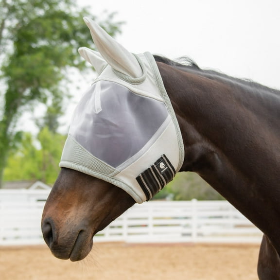Equinavia Algard Soft Mesh Horse Fly Mask with Ear Protection and 45 SPF Rating | No Eye Irritation