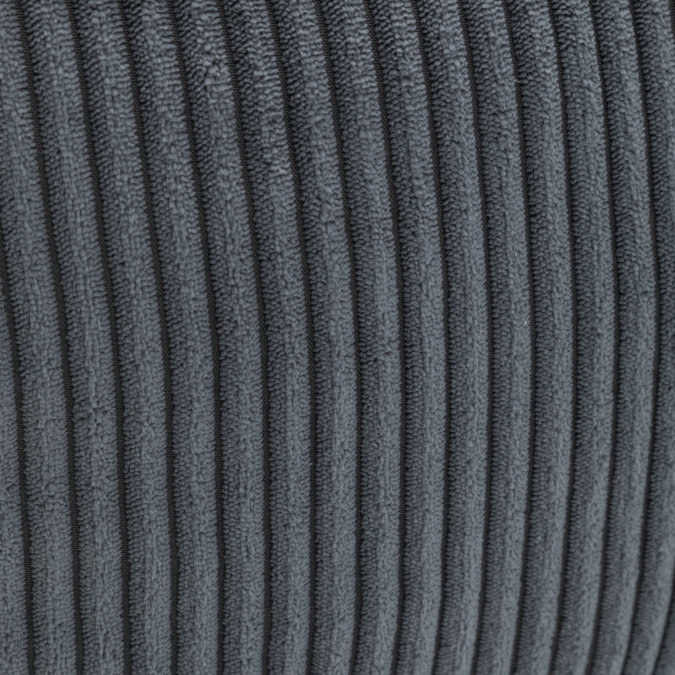 Noble House Prado Ergonomic Corduroy Bean Bag Chair, Comfy Foam Floor Armchair for Bedroom, Living Room, Dark Gray
