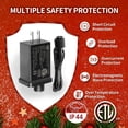 thumbnail image 2 of Fuente de alimentación Half-OfLife 12 V, 1 A, IP44, resistente al agua, 110 V, 2 of 6