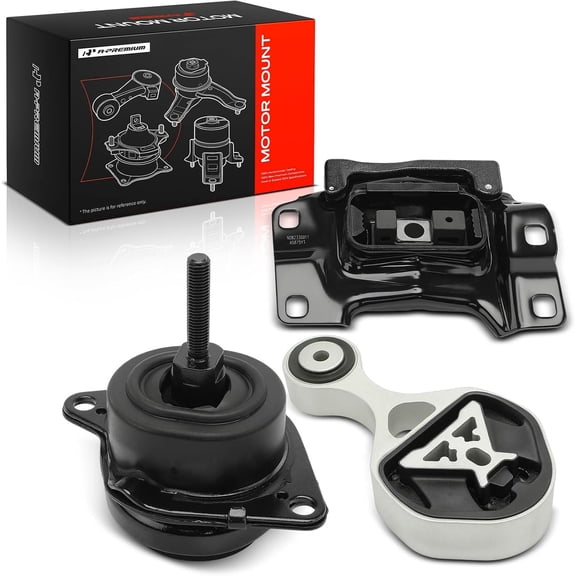 A-Premium 3PCS Engine Motor Mount Transmission Mount Torque Strut Mount Kit Compatible with Ford Explorer 2016 2017 2018 2019 2.3L, Automatic Transmission, FWD, Turbocharged Only, Replace# BB5Z6038F
