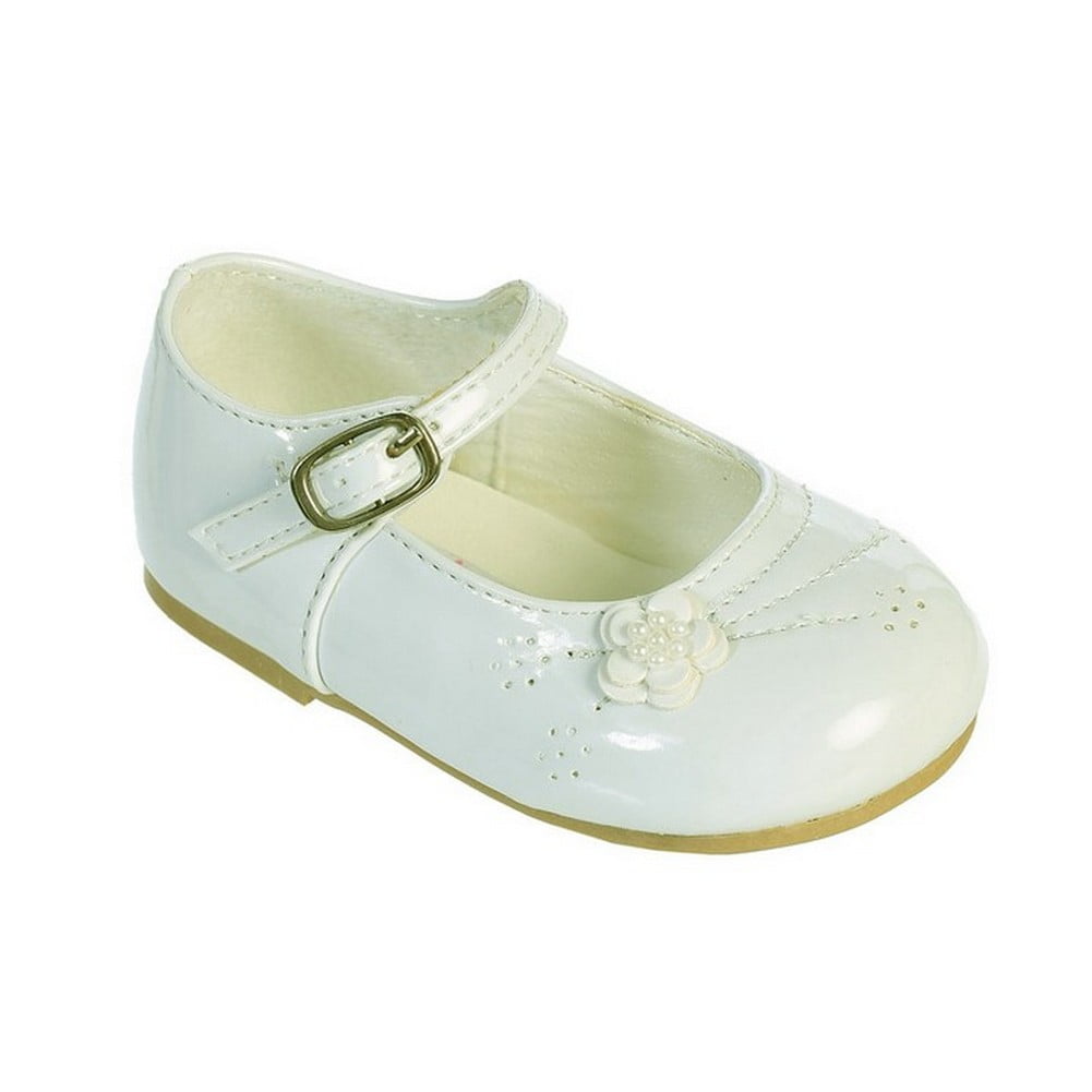 Coca Girls Flats w/ Chiffon Bow Youth Flower Girl White Dress Shoes Coca Girls Flats w/ Chiffon Bow Youth Flower Girl White Dress Shoes