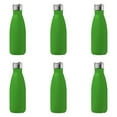 thumbnail image 1 of 6 Brisa Cola Shaped Water Bottles 14 oz. Set - Stainless Steel, Double Wall, Spill-Resistant Lid, BPA Free - Lime Green, 1 of 5