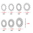 thumbnail image 3 of Bicycle Bike Sprocket Fixed Single Speed Cog Thread Ring 12 13 14 15 16 17 18T, 3 of 6