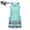Blue, variant on Women's Tummy Control Tankini Set with Built-in Bra – Flattering Boho Swimwear with Shorts, Tankini Swimsuit for Women