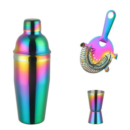 

Cocktail Shaker Set of 3 for Bartenders and Family Bars Champagne Wine Drink Mixer Fruit Juice Bottle Snow Grams Glass Bar Bartender Tool Boston Shakers Kit