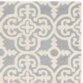 thumbnail image 3 of Safavieh Cambridge Collection CAM133D Handmade Moroccan Geometric Silver and Ivory Premium Wool Area Rug (6' x 9'), 3 of 3
