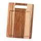 thumbnail image 2 of Tabla de cortar de madera multifuncional resistente para encimera de cocina, bandeja rústica lisa y plana para servir con orificio para colgar, 2 of 9