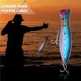 thumbnail image 3 of Señuelos de pesca realistas Popper Bait Swimbaits con anzuelo triple (púrpura y azul), 3 of 3