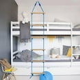 thumbnail image 4 of Camping Rope Ladder for Kids Hanging Ladder Climbing Ladder for Swing Set Accessories Rope Ladder for Playground Tree House, Play and wooden, 4 of 8