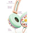 thumbnail image 4 of Ankit Fat Bass Over the Ear Noise Isolating Cute Pastel Peach Floral Headphones, iPhone, Android Compatible, 4 of 4