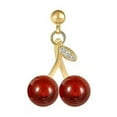 thumbnail image 4 of SSKFHGI Fashion RedCherry Pendant Necklace Earrings Women Sweet New and Cute, 4 of 8