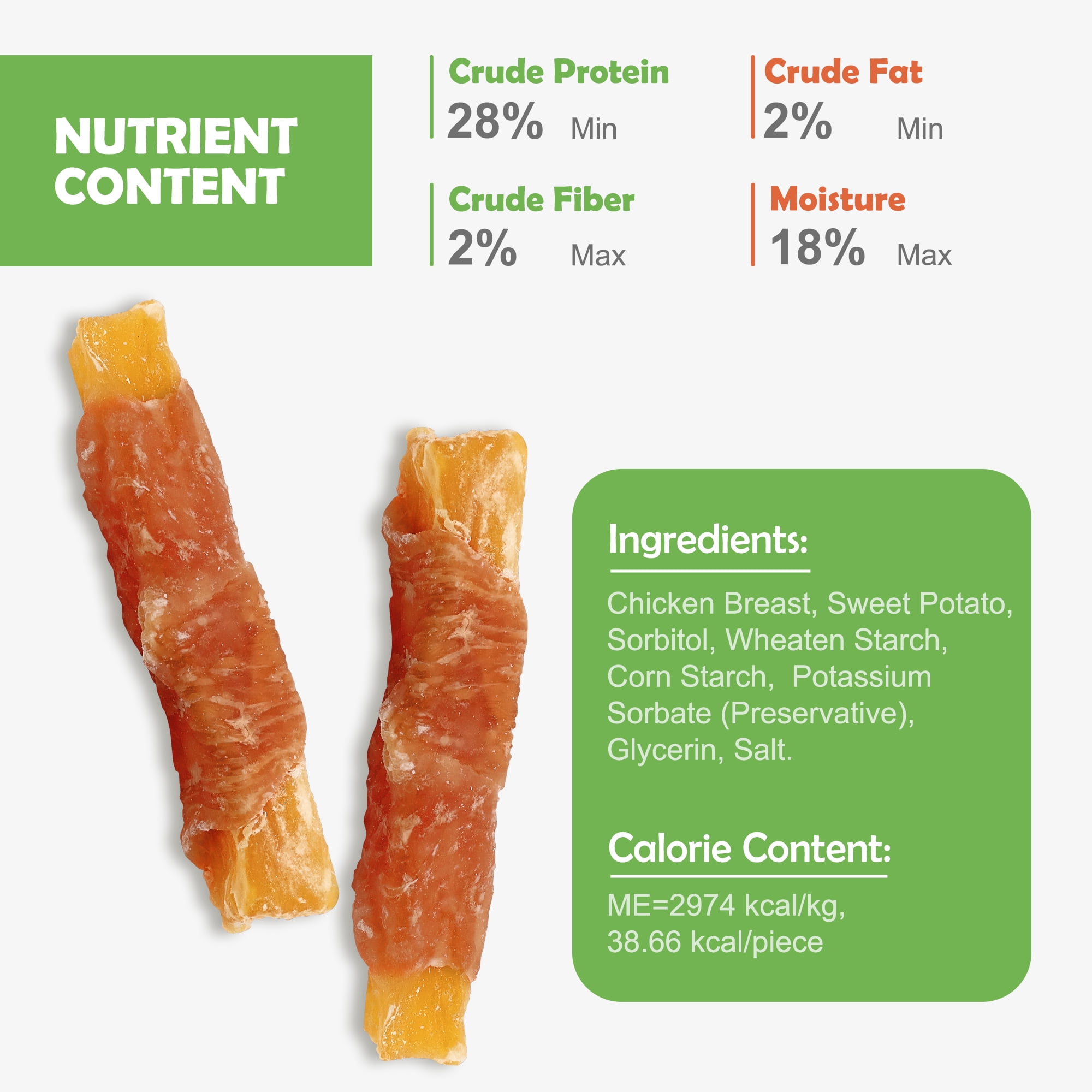 MON2SUN Chicken Wrapped Sweet Potato Small Dog Treats, 25 oz