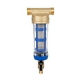 thumbnail image 1 of Filtro de agua de sedimentos reutilizable con sistema de centrifugado - Filtro de agua - Rosca externa - Prefiltro de sedimentos para cañería de fuente - Filtro de sedimentos (rosca macho, 1 of 5