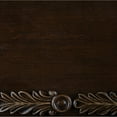 thumbnail image 4 of Hesar Sofa Console Table- 53 Inch Marble- Cherry Brown Wood- Cabriole, 4 of 6