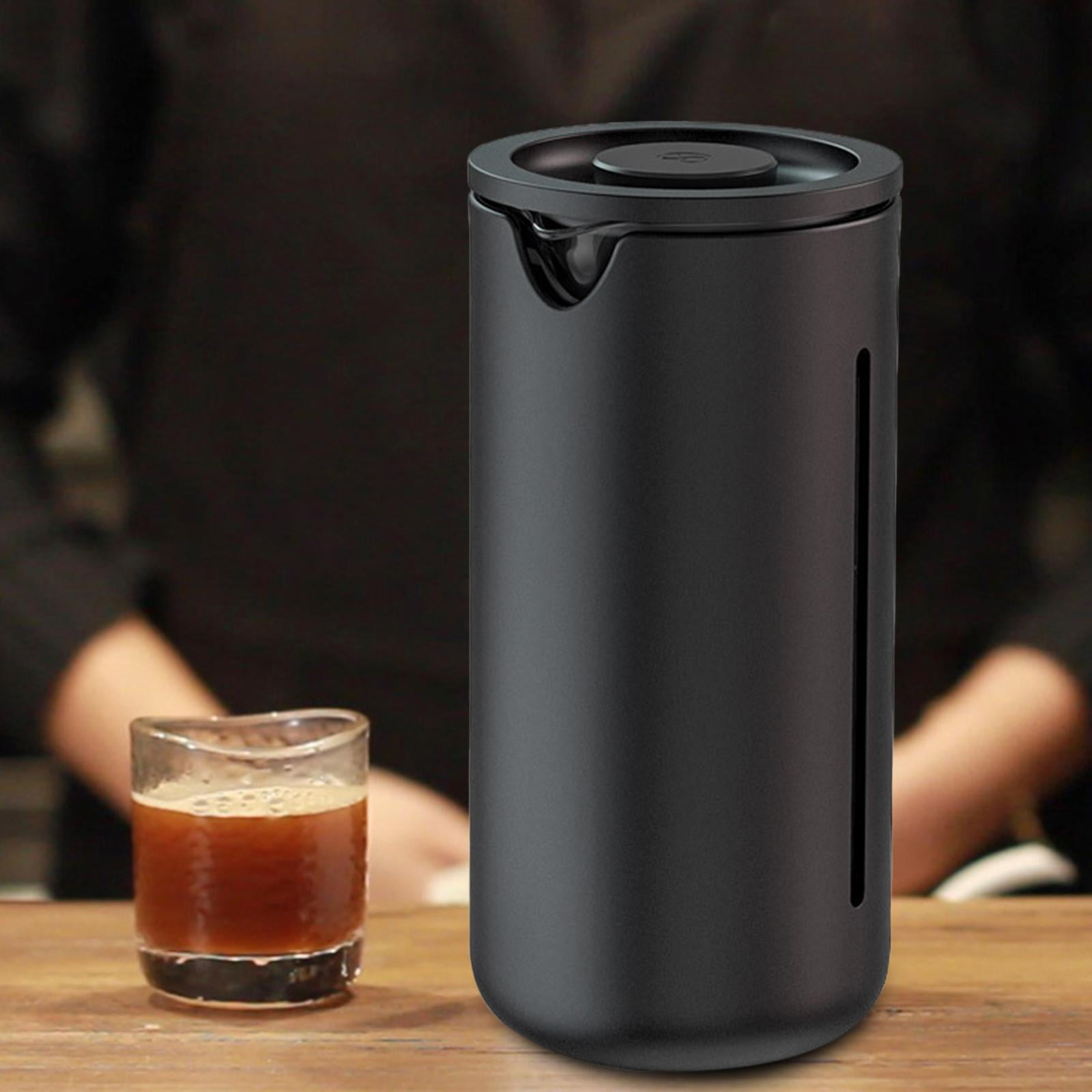 High Borosilicate Glass Coffee Maker Tea Maker for Dorm , Black