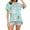 Hot Pink, variant on Easter Pajamas Summer Pajamas for Women Cute Easter Egg Print Button Down Collar Nightshirt Casual Lounge Wear Top and Shorts(Pink,S)