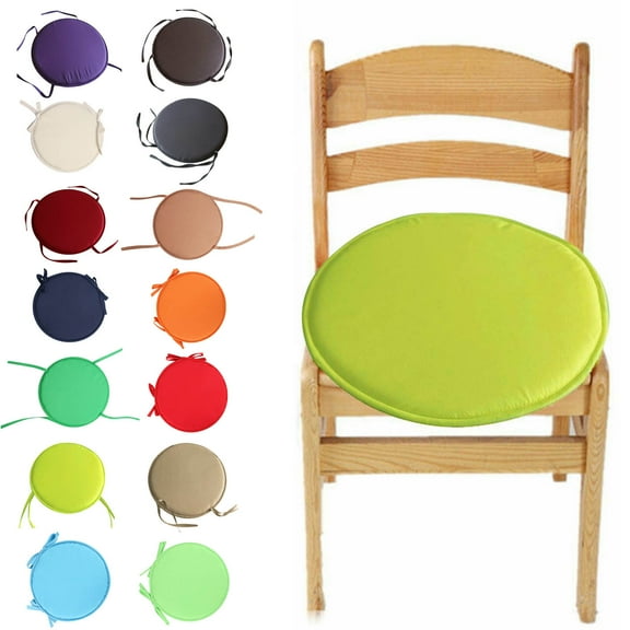 Fnochy Seat Cushion Round with Ties, Hanging Chair Cushions, Floor Cushion 15 Inch, Patio Seat Cushions Indoor/Outdoor