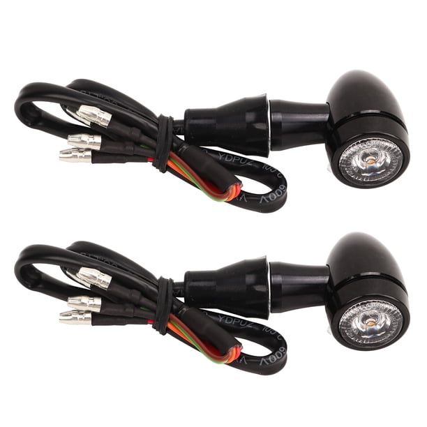 1 par de luces de señal de giro para motocicleta, luces de freno multifuncionales de alto brillo y ahorro de energía, repuesto para Suzuki 4 cables/luz amarilla, luz roja (alto brillo)