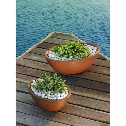 Crescent Garden Delano Oval Pot Planter Com Crescent Garden Delano Oval Pot Planter, Crescent Garden Bowl Planter