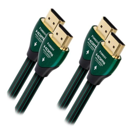 audioquest forest black/green hdmi cable with connection (1