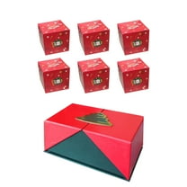 Double Door Surprise Gift Box Explosion for Money, Merry Christmas Birthday Valentine's Day Surprise Gifts - 2024 Pop-Up Explosion Gift Box, Folding Bouncing Gift Box (Double Door 6 Boxes Set)