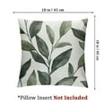 thumbnail image 4 of Sage Green Leaf Pillow Covers Set of 2 Spring Leaves Plants Botanical Decorative Pillowcase Square Cushion Case for Couch Sofa Bedroom Home Decoration, 4 of 8