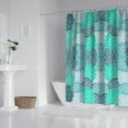 thumbnail image 2 of 72x72 Inches Vintage Inspired Shower Curtain Boho Style Polyester Tribal Pattern Bath Decor, 2 of 5