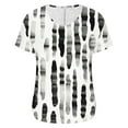 thumbnail image 6 of Aloohaidyvio Womens Tops ClearanceWomens Summer Tops V Neck Short Sleeve Shirts Casual Flowy Blouses, 6 of 6