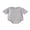 Gray, variant on Cenuakty Infant 0-18M Baby Summer Jumpsuit Solid Color Ribbed Short Sleeve Round Neck Romper Cute Bodysuit