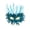 Blue, variant on MInHoues Venetian Feather Masquerade Mask, Sequin Half Face Eye Mask for Halloween Carnival Party, Cosplay and Costumes Accessories, Prom Decor, Blue