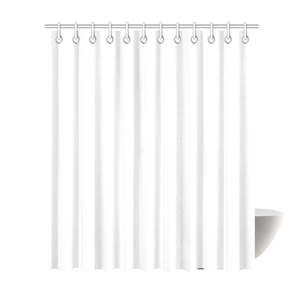 MKHERT Modern Minimalist Solid White Polyester Fabric Bathroom Shower