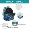thumbnail image 4 of Underwater Coral Reef Themed School Backpack - Durable Waterproof Bookbag for Teens with Ergonomic Spinal Support Design, 4 of 5