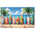 thumbnail image 3 of Colorful Design Surfboard Banner Floral Pattern Tropical Beach for Summer Party Outdoor Decor Vacation, 3 of 8