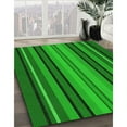 thumbnail image 3 of Ahgly Company Machine Washable Indoor Round Transitional Green Area Rugs, 3' Round, 3 of 7