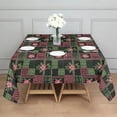 thumbnail image 3 of Pioneer Flower Floral Print Pattern Square Tablecloth, Waterproof Wipeable Spillproof Washable Table Cover for Home Kitchen Party Decor, 42"x42", 3 of 6